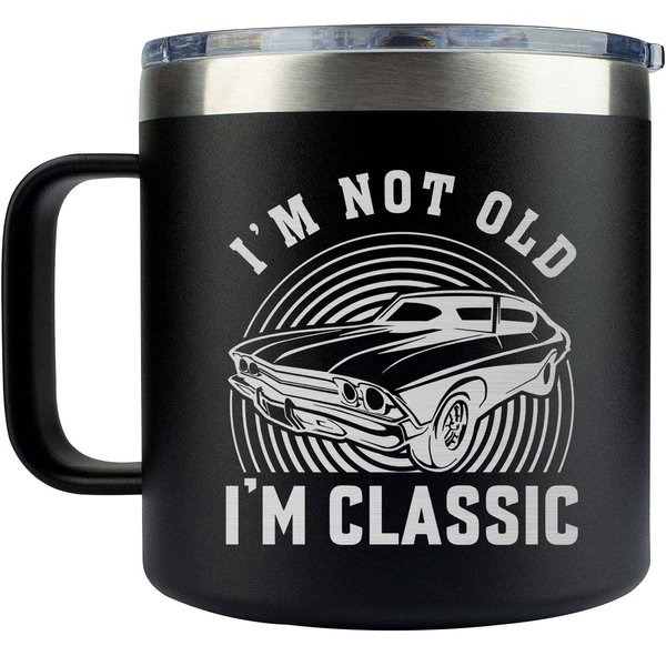 MINIVINE Father's Day Gifts - Gifts for Dad - Birthday Gifts for Men - Dad Gifts - Grandpa Gifts - Men Gifts - Dad Birthday Gifts - Christmas Gifts for Grandpa - Coffee Mug, 14oz, Black