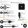 Clock Movement Mechanism Battery Operated DIY Repair Parts Replacement with 2 Pairs of Short Hands
