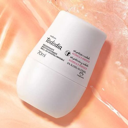 Natura - Linha Todo Dia (Acerola e Hibisco) - Desodorante Antitranspirante Roll-on 70 Ml - (Every Day (Barbados Cherry & Hibiscus) Collection - Antiperspirant Roll On Deodorant 2.36 Fl Oz)