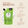 Dionis Goat Milk Skincare Body Lotion 20 oz Refill Pouch, Cruelty Free Clean Ingredients & Dermatologist Tested Lotion for Dry Skin - Hydrating & Deeply Moisturizing Rich in Vitamins, Verbena & Cream