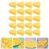 TOYANDONA 100 Pcs Miniature Kitchen Food Cheese, Artificial Cheese Models Simulation Triangle Cheesecake Food Figurines Mini Food DIY Decor Ornament for Dollhouse Decoration