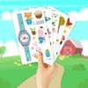 EMOME 120 Styles Farm Animal Stickers Tattoos for Kids, Animal Temporary Tattoos for Farm Birthday Decorations, Farm Animal Party Favors Supplies Games Goodie Bags (12 Sheets)