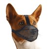Whongkidz Dog Muzzle for Extra Small Sized Dogs, Air Mesh Dog Mouth Cover Allow Drinking No Biting Chewing for Dogs That Eat Everything (Black, XS)