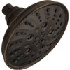 DELTA FAUCET -faucet 52669-RB H2Okinetic 5-Setting Raincan Shower head, Venetian Bronze