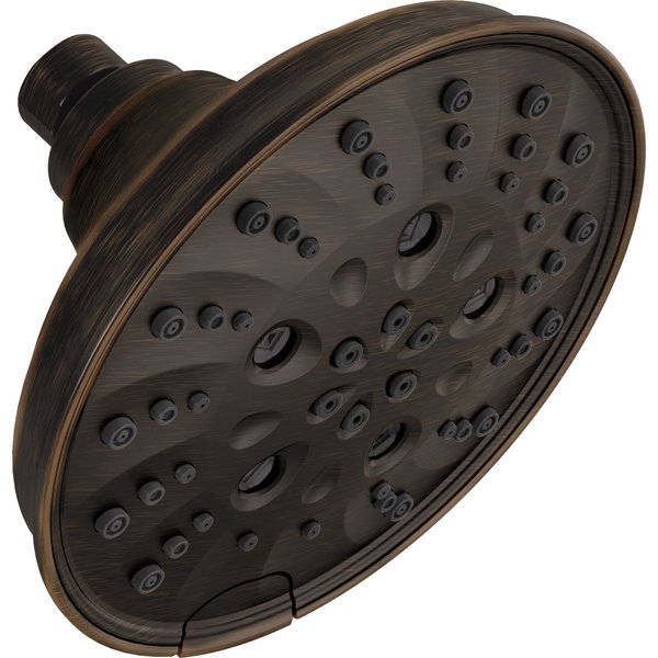 DELTA FAUCET -faucet 52669-RB H2Okinetic 5-Setting Raincan Shower head, Venetian Bronze