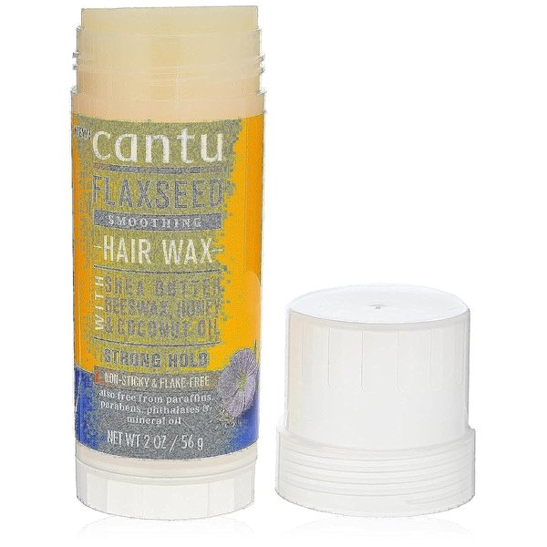 Cantu Flaxseed Smoothing Hair Wax with Shea Butter, Beeswax, Honey & Coconut Oil 2 oz