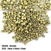 QIANSEE 250Pcs 5mm Blonde Beads for Hair Micro Beads for Extensions Silicone Hair Tinsel Beads Micro Rings for Hair Extensions Feather Hair Extensions Tools
