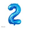 Chaungfu Balloons, 11 pcs Foil Balloons 12 Year Old for 12th Birthday Party Supplies Decoration， Confetti Balloon Kids Years (12th, Blue)