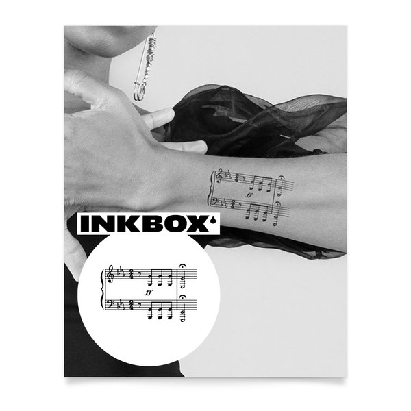 Inkbox Temporary Tattoos, Semi-Permanent Tattoo, One Premium Easy Long Lasting, Water-Resistant Temp Tattoo with For Now Ink - Lasts 1-2 Weeks, Fifth, 4 x 4 in