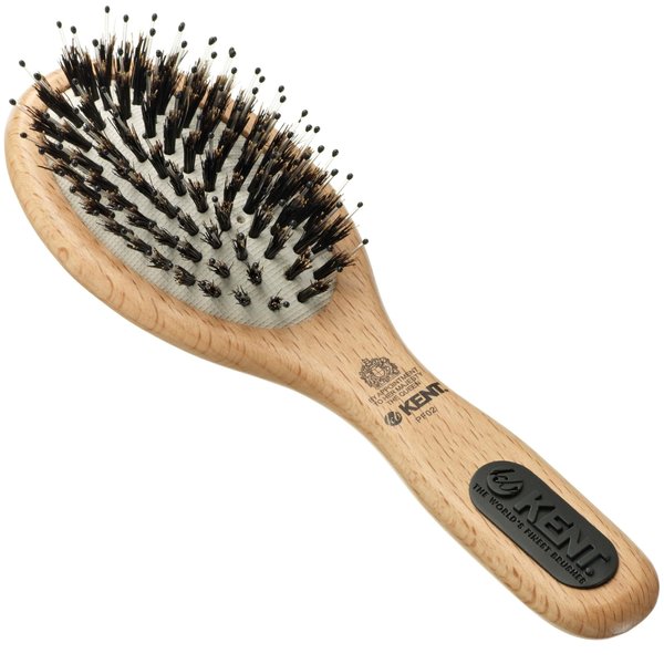 Kent Brushes Perfect For Range PF02 Pure Bristle and Nylon Mix Hair Brush Small/Travel Size