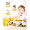 Lehoo Castle Kids Plates and Bowls Sets, Kids Dinnerware Set Includes Plate, Bowl, Cup and Tableware, Made of Durable Material, Perfect for Child, Toddler Utensils Self Feeding (5 Piece Construction)