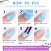 Nail Polish Remover, (3PCS) Gel Nail Polish Remover, Professional Removes Soak-Off Gel Nail Polish and UV Art Nail Lacquer, Don't Hurt Your Nails - 15Ml