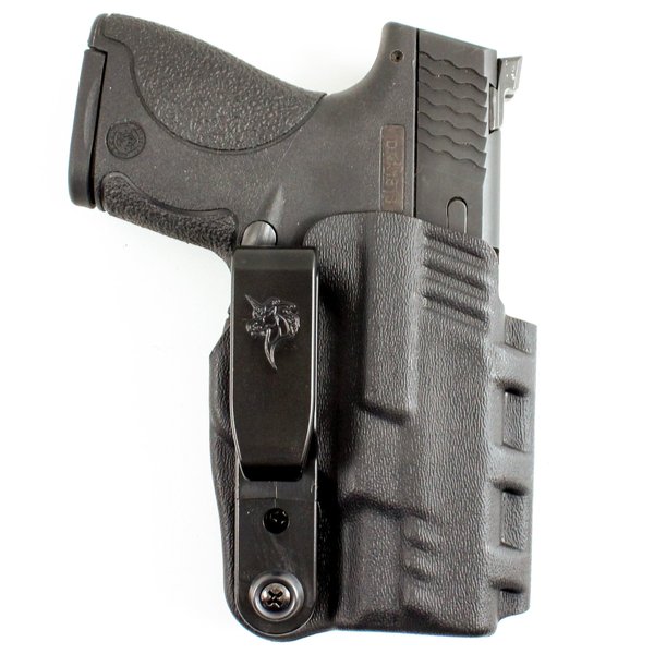 DeSantis Slim-Tuk Gun Holster, Inside The Waistband Holster, Tuck-Able 360 C-Clip, Fits S&W M&P SHIELD 9/40, 9 SHIELD PLUS W/ OR W/OUT RED DOT, Ambidextrous, Black