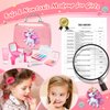 Pretend Makeup for Toddlers, Kids Pretend Play Makeup Set for Little Girls, Fake Toy Makeup Set with Purple Cosmetic Case & Jewelry Set, Birthday for Kids Girls 3 4 5 6 7 8+