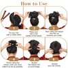 cobee Hair Bun Maker, Donut Bun Maker for Long Hair, French Twist Hair Fold Wrap Snap, Bun Hair Tool for Women and Kids(8 Pcs Set)