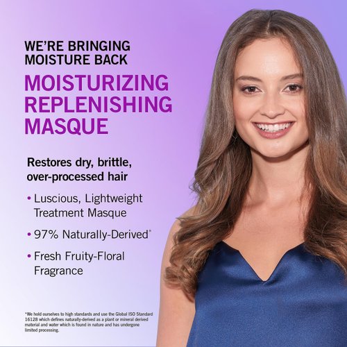 Better Natured Moisture Replenishing Hair Mask - Deep Conditioner for Dry & Damaged Hair, 6 Fl Oz