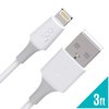 360 Electrical Infuse 3ft Premium Charging Cable Lightning Connector, White, MFi Certified, iPhone Cable Fast Charging, Ipad Charging Cord, Lightning Charger Cables for iPhone