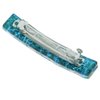 GlassOfVenice Murano Glass Venetian Reflections Hair Clip - Aqua Gold