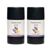 Each & Every 2-Pack Natural Aluminum-Free Deodorant for Sensitive Skin with Essential Oils, Plant-Based Packaging (Lavender & Lemon, 2.5 Ounce (Pack of 2))