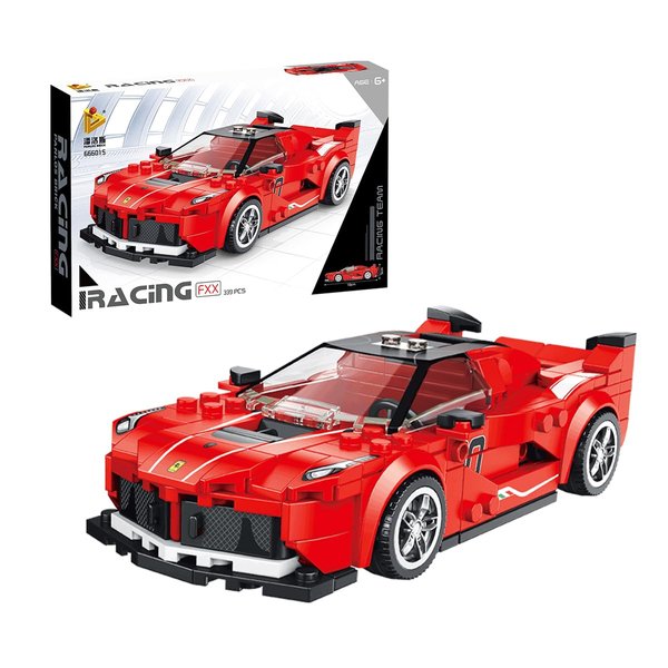 PANLOS FXX Race Car Models Building Toys with Mini Figurine Collectible Super Car Building Blocks Kit Racing Car Toy Gifts for Kids Boys and Adult