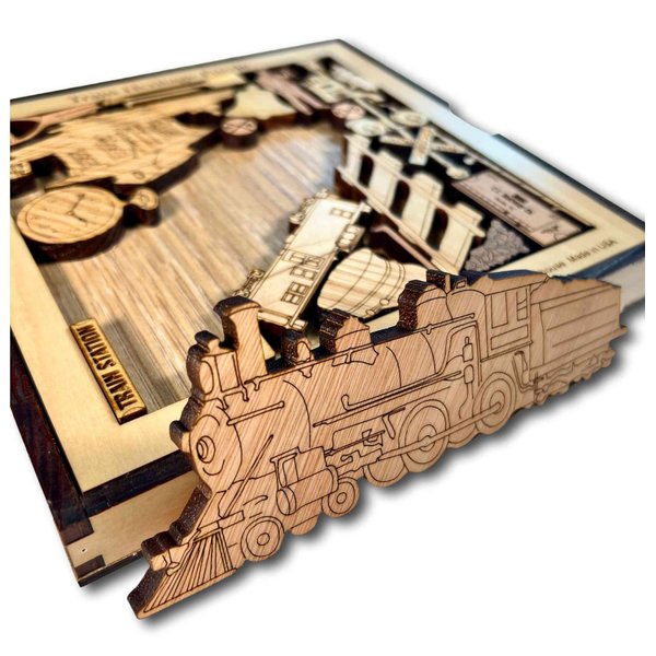 Train Heritage - Railroad Brain Teaser Puzzle by Creative Crafthouse