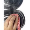 Clip In Baby Hair Air Bang Natural Human Hair Side Bangs Invisible Edge Replacement Fringe Forehead Hairline For Women Glueless Hair Extensions (Black)