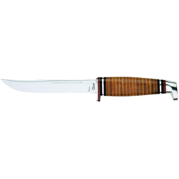 Case WR XX Pocket Knife Fixed Blade Polished Leather Item #381 - (316 5 SS) - Length Closed: 9 1/2 Overall Inches