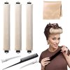 Heatless Hair Curler Heatless Curl Rod Overnight Curls Blowout Rods Headband No Heat Curlers To Sleep In Rods Hair Rollers Overnight Blowout Heatless Curling Rod-Cream