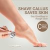 SoleLux Callus Shaver for Feet - Stainless Steel Feet Callus Remover to Exfoliate Hard Dead Skin, Foot Razor for Callus Removal, Heel Scraper Foot File with 10pcs Blades