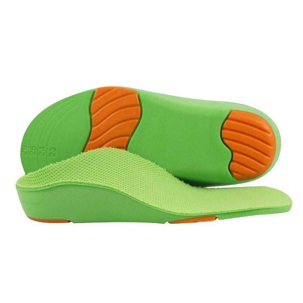 Children Orthotic Insoles Kids Orthopedic Insert for Flat Feet Plantar Fasciitis Toe in with Arch Support Soft Heel 1 Pair - 23 CM