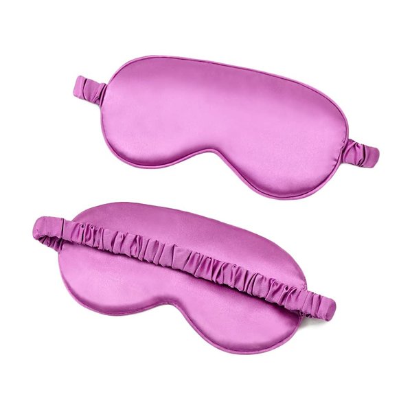 AUGEN Mulberry Silk Eye Mask, Super Smooth Sleep Mask And Blind Fold (Purple) (11)