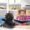 Ditucu Cute Dragon Plush Stuffed Animals Plushies Toys Super Soft Dolls Birthday Gifts for Kids Girls Boys Black 12 inch