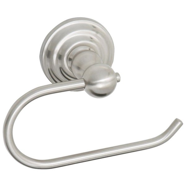 Design House 538371 Calisto Euro Bathroom Wall Mounted Toilet Paper Holder, Satin Nickel Finish, One Size