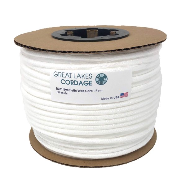 5/32" Firm Synthetic Braided Upholstery Welt Cord, 66 yds