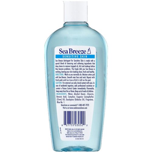 Sea Breeze Facial Astringent, Sensitive Formula, 10 Ounces