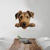 Welsh Terrier Wall Decals Dog Mom Gift Wall Sticker Vinyl Mural Decals Reusable Home Decals for Classroom Bike Backdrop Wall Art Holiday Decorations 18in