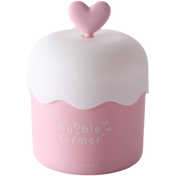 Bubble Foamer Facial Cleanser Foam Maker Cup Bubble Foamer Device Bubbler for Facial Cleanser Foam Cup Bubble Maker for Face Wash Cleanser Wash Bubble Cream Shampoo Foam Maker(LOVE Pink White)