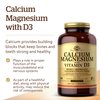 Solgar Calcium Magnesium with Vitamin D3, 300 Tablets - Promotes Healthy Bones, Supports Nerve & Muscle Function - Highly Absorbable Form - Non-GMO, Gluten Free, Dairy Free, Kosher - 60 Servings