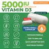 ForestLeaf - Vitamin D3 IU Weekly Supplement - Vitamin D Capsules for Bones, Teeth, and Immune Support - Easy Swallow Pure Vitamin D3 Caps (5,000 IU - 180 Count)