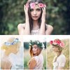 AUOCATTAIL Flower Girl Headpiece, Flower Crown for Women Girls Hair Wreath Floral Garlands Headbands Boho Bride Bridesmaid Fairy Headpiece Wedding Party Accessories (Pack of 4)