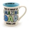 Our Name is Mud ”Amazing Dad” Stoneware Coffee Mug, 16 oz.