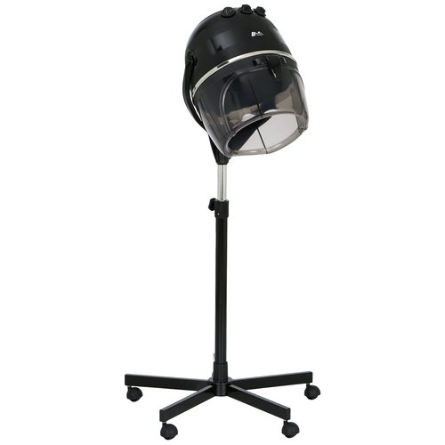 Buy-Rite Meredith 880 Watt Salon Hair Dryer, Sturdy 5-Star Caster Fully Adjustable Height, 60 Minute Timer, Automatic Shut-Off, Numerical Temperature Control & 6 Option Fan Control, MEI-1028
