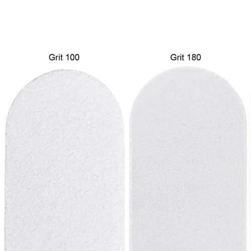 Pana (Grit: 100 x 180, Pack of 50 Pieces) USA Professional White Round Emery Board Nail Files