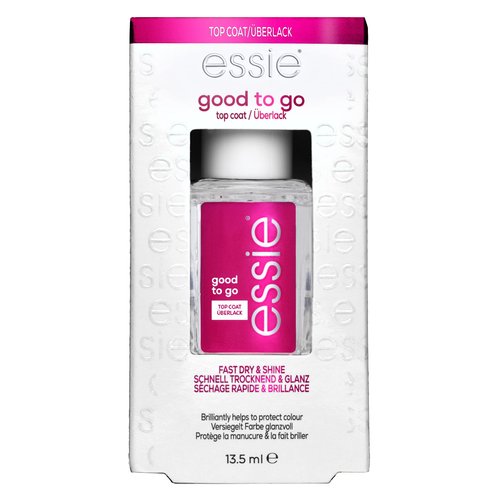 essie Nail Care, 8-Free Vegan, Good To Go Top Coat, fast dry and shine nail polish, 0.46 fl oz