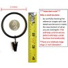 TEJATAN - 2 Inch - Set of 40 - Metal Curtain Rings with Clips and Eyelets - TEJATAN (Also Known as Rings with Curtain Clips/Curtain Clip Rings/Drapery Rings)