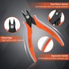 ValueMax Flush Wire Cutters, 3 Pack 5 Inch Precision Micro Cutter Anti-Slip Flush Cut Pliers, Diagonal Side Cutters for Electronics, Aluminum, Jewelry, 3D Printing, and Soft Copper Wire