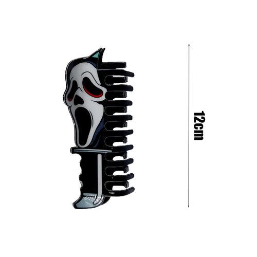 Dailyyart Creative Horror Faces Hair Clips, Ghostly Faces Hair Clip Grabbing Back Of Your Heads and Coiling Hair Fun Hair Accessories for Fans (Style 1)