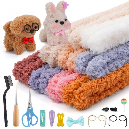 UzecPk 77 Pcs Thick Pipe Cleaners Craft 18 Pcs 39Inches Jumbo Coral Fleece Material Pipe Cleaners Chenille Stems Pipe Cleaner Craft Pipe Cleaners Kit Pipe Stems DIY Creative Decoration