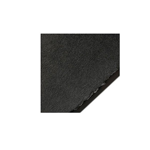 Legion Stonehenge Paper, Cotton Deckle Edge Sheets, 22 X 30 inches, Black, Pack of 10 (F05-STN250BKH10)