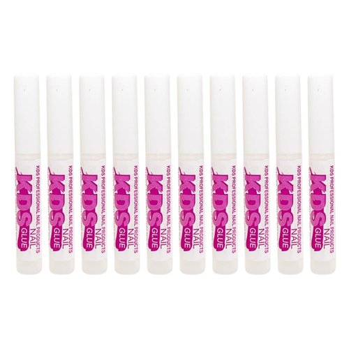 KDS Nail Glue 50Pcs Set – Ultra-Strong Professional Hold Nail Glue for Nail Tips for Salons, Nail Art, Nail Technician – Easy to Use Extra Strength Nail Glue – Fast Drying Formula